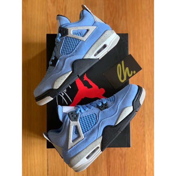 Size 5y Air Jordan Retro 4 "University Blue" - Picture 5 of 5